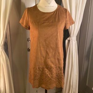 Suede brown/ camel color dress. Size M